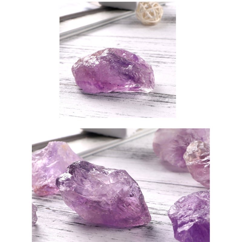 Natural Diffuser Stone Bulk Rough Amethyst Crystal Natural Raw Stones Healing Crystal Raw Stones Purple Gemstones for Healing Meditation Chakra Balance Ritual 3.5OZ - Image 4
