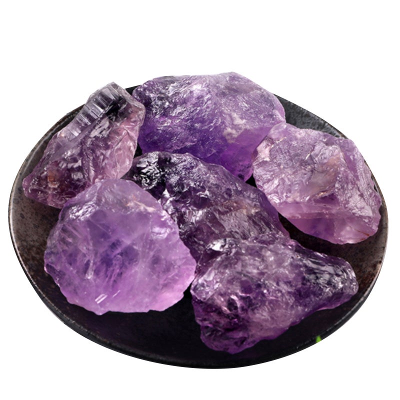 Natural Diffuser Stone Bulk Rough Amethyst Crystal Natural Raw Stones Healing Crystal Raw Stones Purple Gemstones for Healing Meditation Chakra Balance Ritual 3.5OZ - Image 1