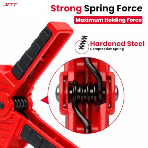JPT Ultra Heavy Duty 6.5” Wood Spring Clamp – 150N Strong Grip with Bold Steel Spring | 2.5” Clamping Capacity | High-Strength ABS for Carpentry, DIY & Workshop Use - Image 3
