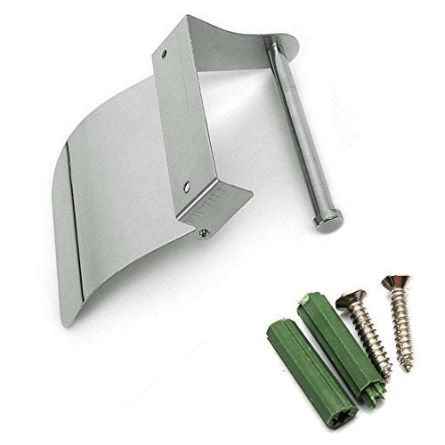 Mawson High Grade 304 Anti Rrust Stainless Steel Toilet Paper Holder with Easy Refill Feature Standard Silver - Image 5