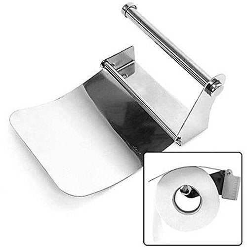 Mawson High Grade 304 Anti Rrust Stainless Steel Toilet Paper Holder with Easy Refill Feature Standard Silver - Image 4