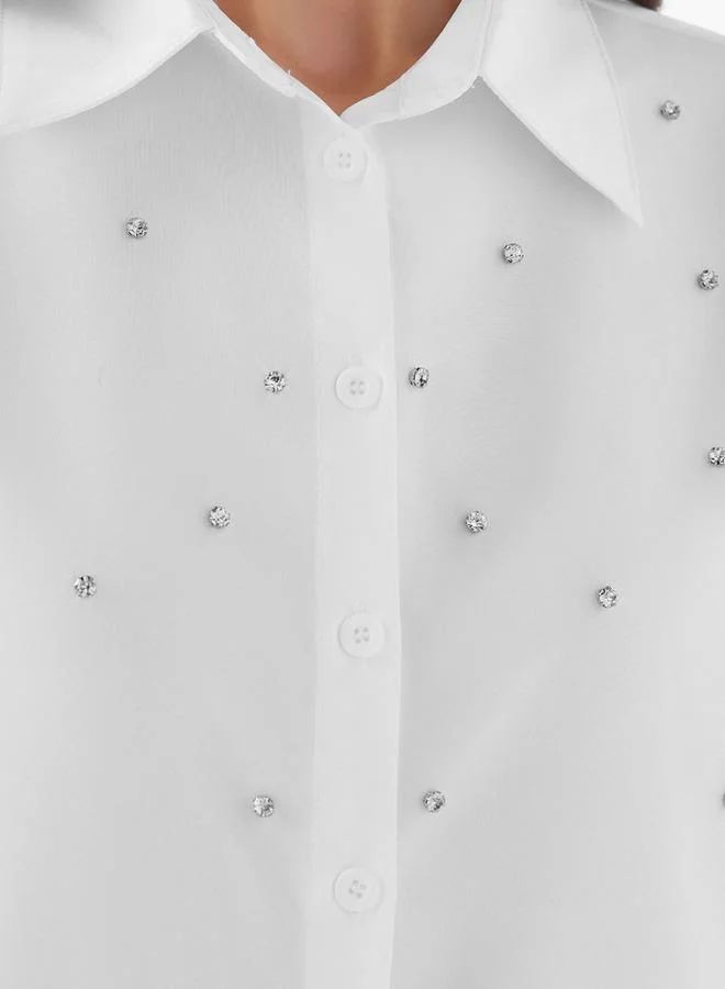 Splash FAV Shirt with Stone Embellishment