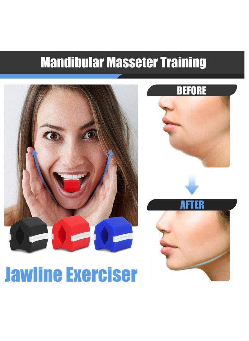 SYOSI - Jaw Exerciser Facial Jaw Toner Define Jawline Neck Exercise Ball Jaw Neck Toning Fitness Ball for Face Lift Double Chin Eliminator Slimming, Facial Treatments for Double Chin, Men/Women - Image 1