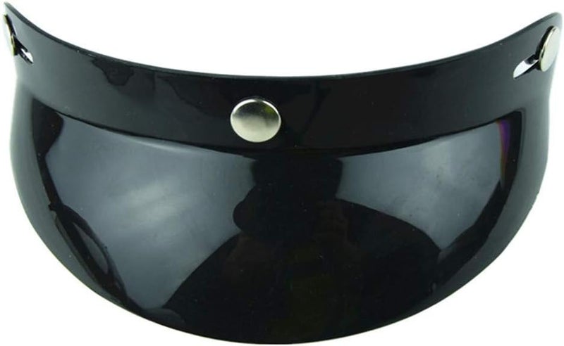 VCOROS Helmet Peak Shield Open Face Retro Motorcycle Helmet Sun Shade Protector Black Peak Shield - Image 5