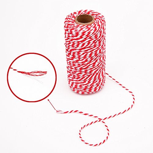 Sunmns Christmas Twine Cotton String Rope Cord for Gift Wrapping, Arts Crafts, 656 Feet (Multicolor A) - Image 3