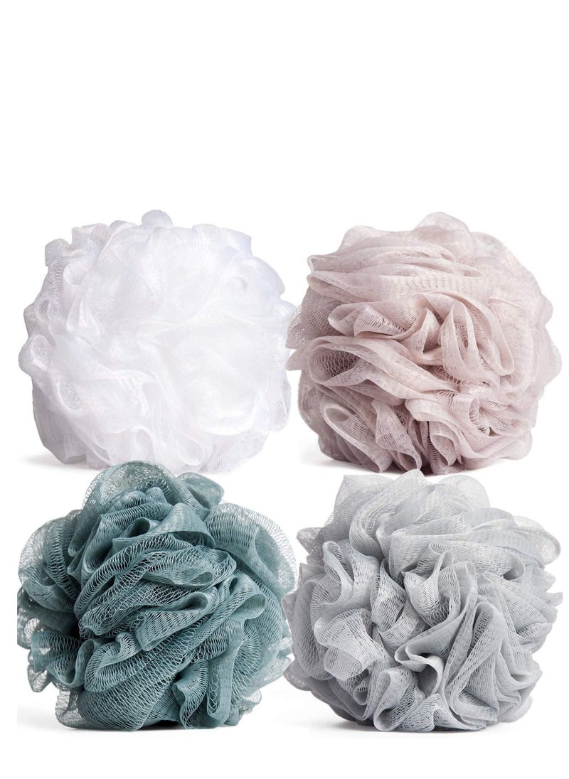 Lifenpure 4 pcs shower loofah bath sponge  - Image 1