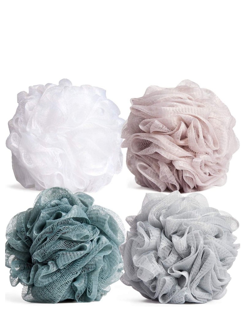 Lifenpure 4 pcs shower loofah bath sponge  - Image 3