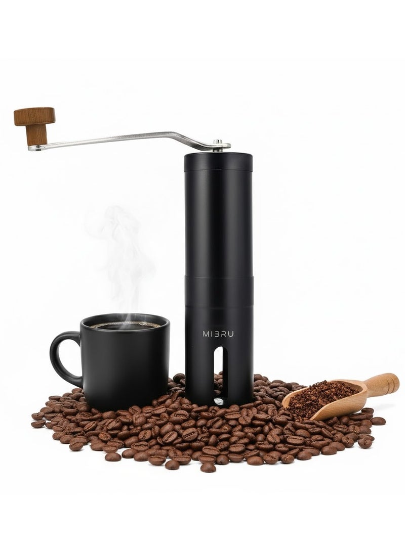 ميبرو مطحنة حبوب القهوة اليدوية اسود Standard مطحنة قهوة محمولة ,مطحنة قهوة للمنزل محمولة للسفر مريحة - Image 3