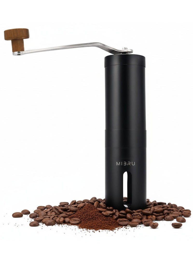 ميبرو مطحنة حبوب القهوة اليدوية اسود Standard مطحنة قهوة محمولة ,مطحنة قهوة للمنزل محمولة للسفر مريحة - Image 2
