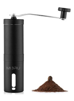 MIBRU Manual Coffee Bean Grinder Standard Black Portable Coffee Grinder Mill and Coffee Grinder for Household Portable for Travel Convenient  - Image 3