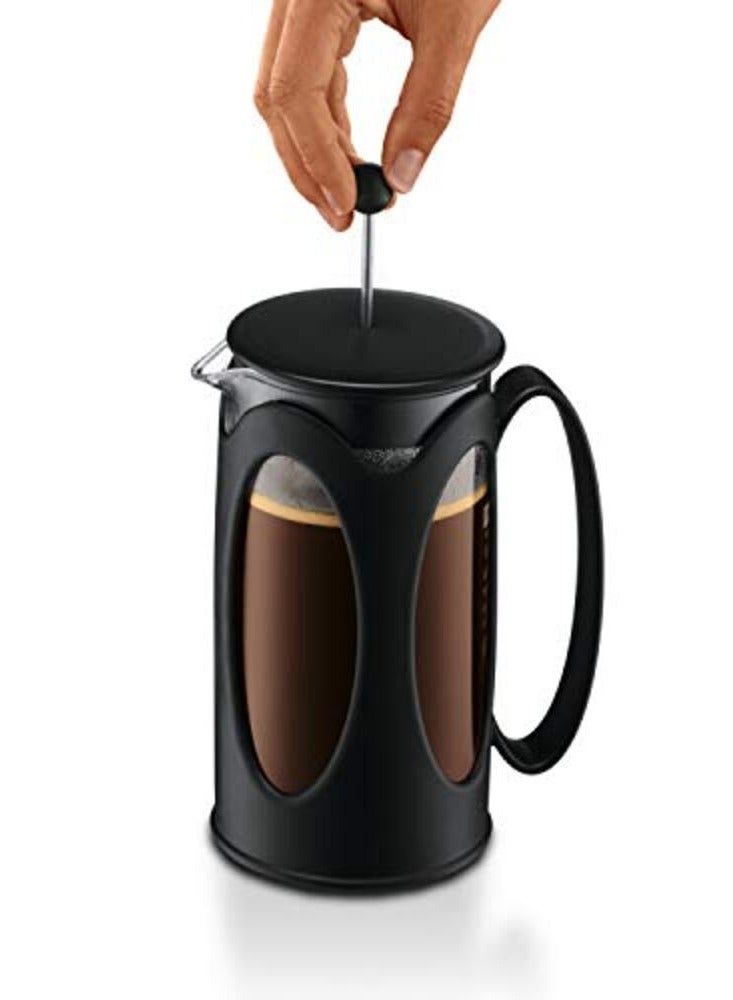 bodum Kenya French Press Coffee Maker, Black - 12oz / 3 Cups - Image 4