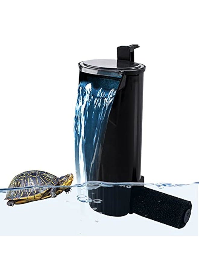 PULACO Aquarium Internal Filter 3 to 20 Gallons, for Turtle Tanks, Reptiles, Amphibians, Frog, Cichlids, Newt or Fish Tank - Image 1