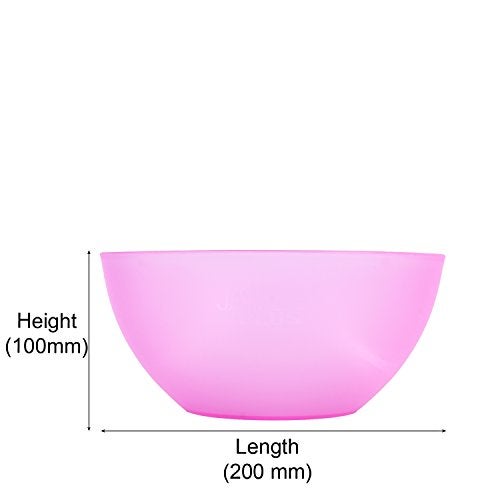 Jaypee Plus Virgin Plastic Mixing Bowl | Lightweight, Strong & Durable Bowls | Ideal for Serving, Storing & Stacking Set of 4 -(2800+2000+1200+800) ml (Purple) - Image 5