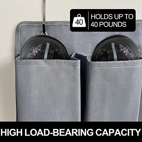 RVZONE RV Shoe Pockets 10 Pockets Heavy Hanging Bedside Storage Organizer with Sturdy Hooks Storage Pockets Hangs on bed for Shoes Toys and Tool Accessories - Image 3