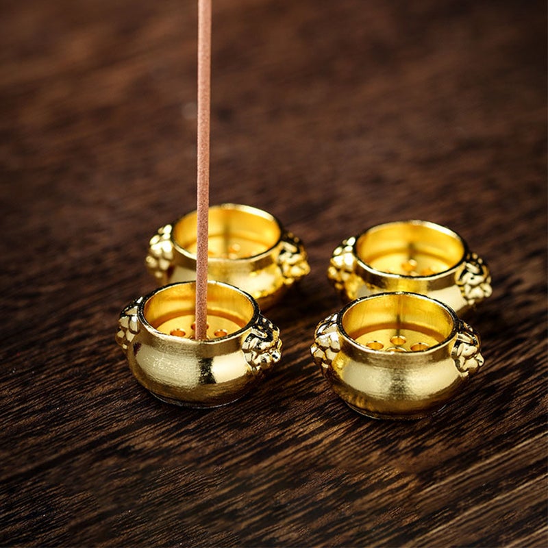 2pcs Brass Incense Burner Incense Stick Holder Censer Tower Bowl - Image 3