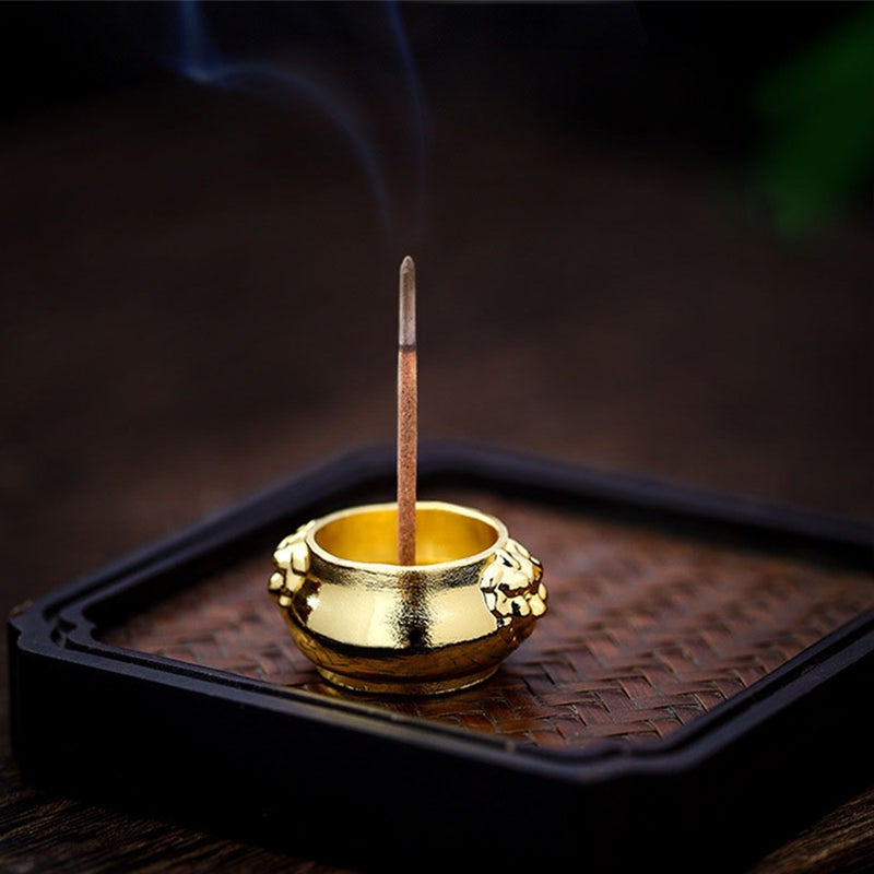 2pcs Brass Incense Burner Incense Stick Holder Censer Tower Bowl - Image 4