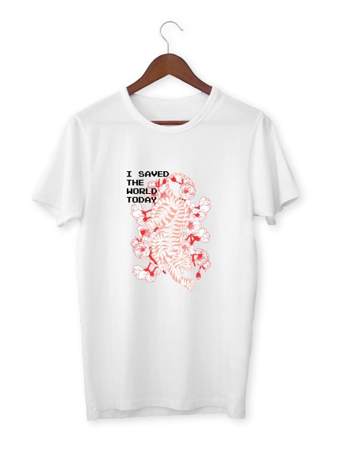 Generic - Mens Tshirt Printed I saved the world - Image 1