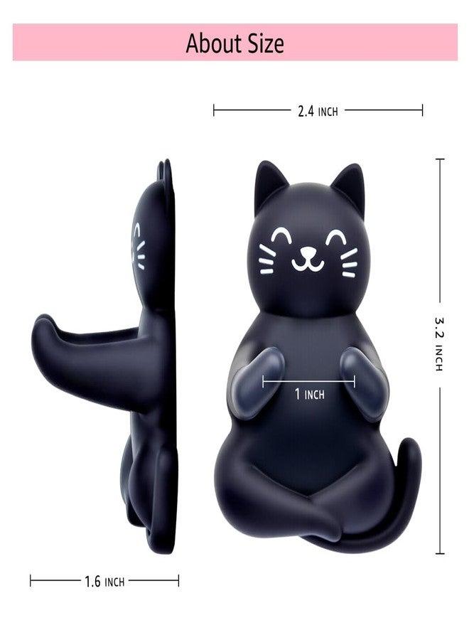 AGMDESIGN Cute Cat Razor Holder, Relaxing Shower Accessories, Women's Razor Hang in Shower, Funny Black Cat Bathroom Decor Gifts for Men Women Wife Husband Boyfriend Girlfriend - Image 2