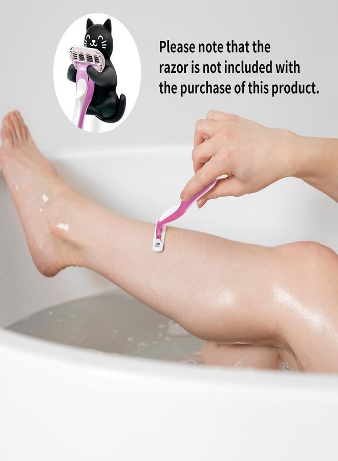 AGMDESIGN Cute Cat Razor Holder, Relaxing Shower Accessories, Women's Razor Hang in Shower, Funny Black Cat Bathroom Decor Gifts for Men Women Wife Husband Boyfriend Girlfriend - Image 5
