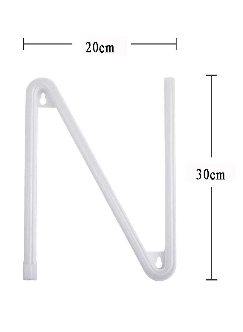 سلة حرف بإضاءة النيون باللون الأحمر الدافىء – N - Image 2