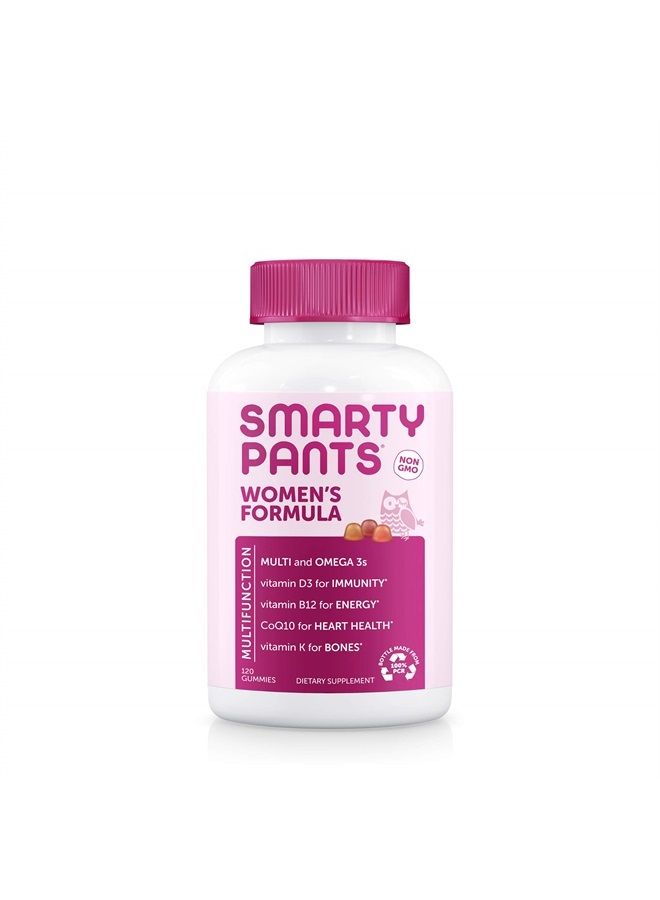 SmartyPants Women's Formula Daily Gummy Vitamins: Gluten Free, Multivitamin & Omega 3 Fish Oil (Dha/Epa), Methyl B12, vitamin D3, Vitamin B6, 120 Count (20 Day Supply) - Packaging May Vary - Image 2