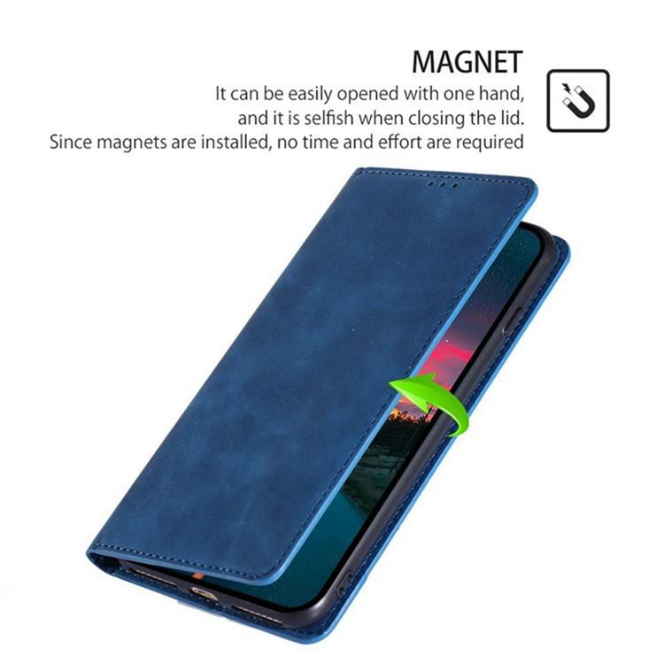 erorex For Infinix Note 50 Pro+ 5G  Feel Magnetic Leather Phone Case(Blue) - Image 5