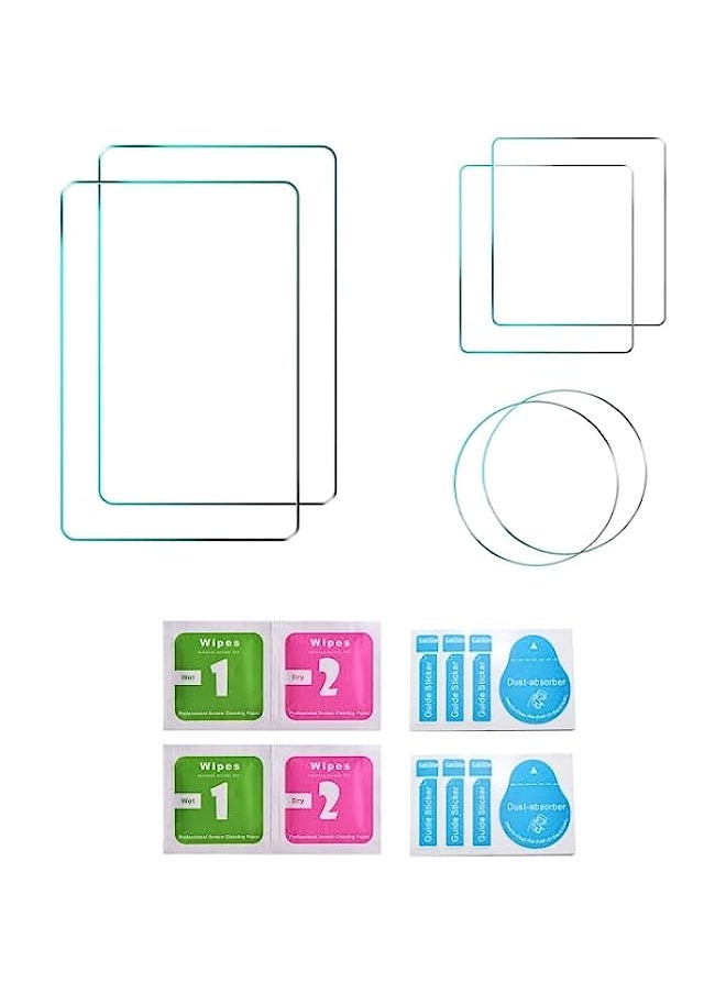 STARTRC Tempered Glass Screen Protector Compatible For DJI Osmo Action 3 2pcs STARTRC 3-in-1 Lens Front and Back Screen Tempered Glass Film
