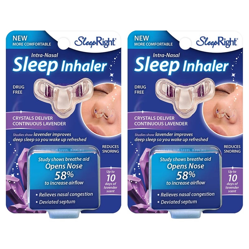 SleepRight SleepRight IntraNasal Sleep Inhaler Nasal Congestion Reducer with Lavender 2Pack 