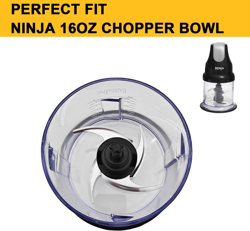 Kaluly Replacement Blade Compatible with Ninja NJ110GR NJ100 NJ100WM Food Chopper Express Chop 200-Watt, for Ninja Express Chopper Chop Blade Replacement Parts (2 Pack) - Image 5