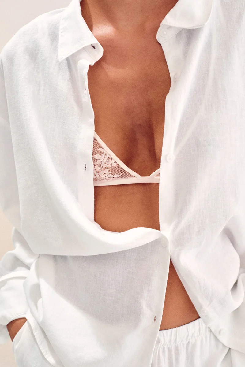 H&M Linen-blend shirt