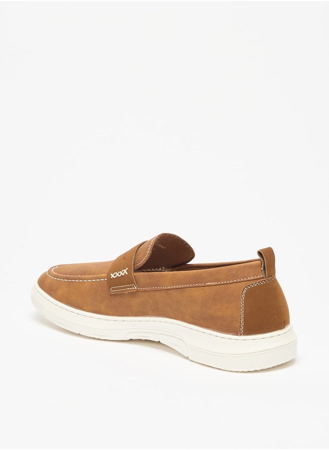 LBL by Shoexpress Men's Textured Slip-On Loafers  - Image 2