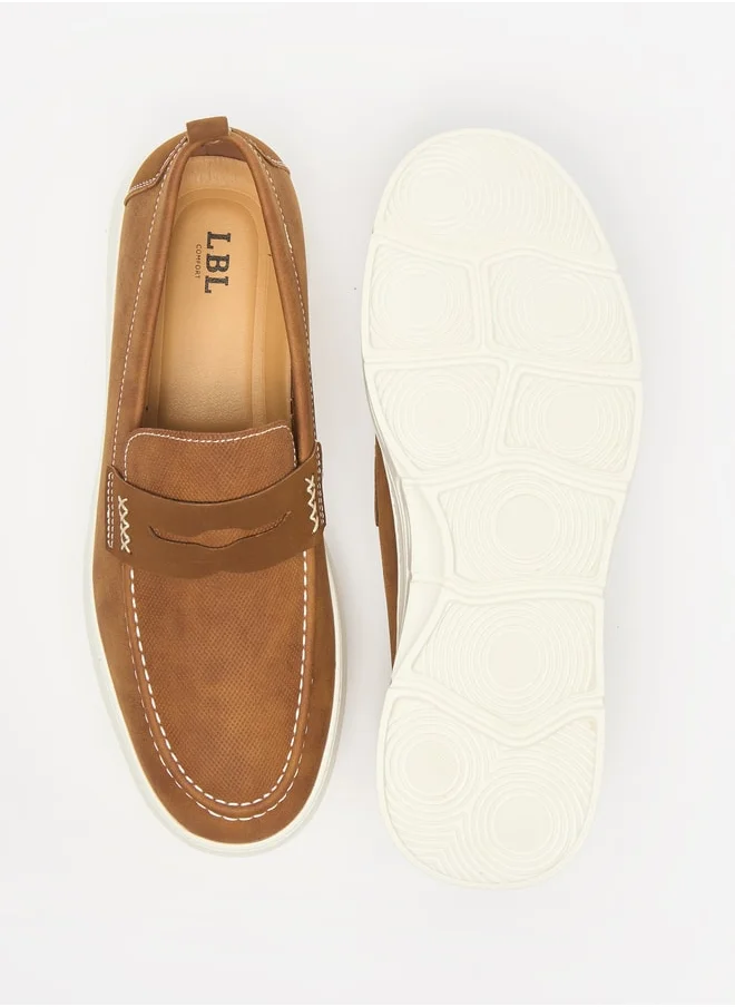 LBL by Shoexpress Men's Textured Slip-On Loafers