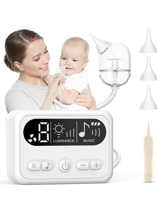 Gonice Nasal Aspirator for Baby, Hospital Grade Nose Sucker with 9 Levels Suction, Night Light and Nursery Rhyme Soothing Function, Electric Nose Suction for Baby - Image 1