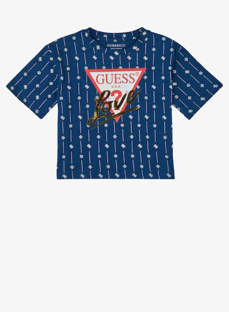 GUESS Youth Graphic Crew Neck T-Shirt
