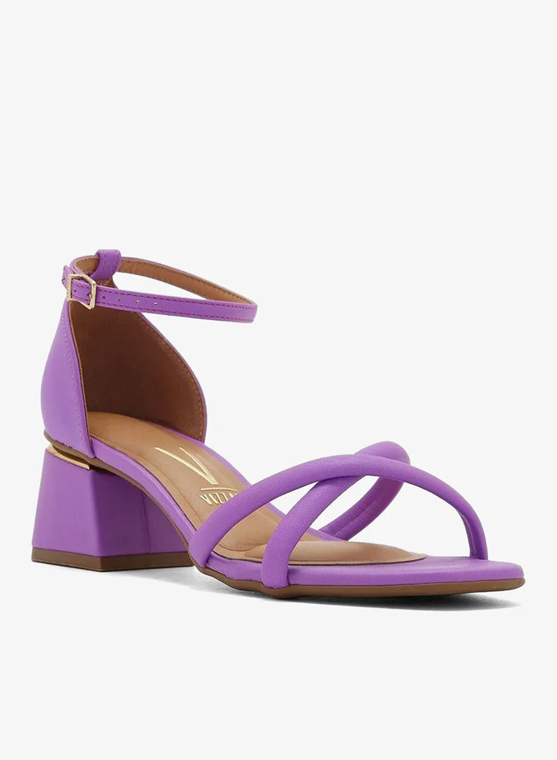 فيزانو صنادل بكعب متوسط بحزام الكاحل من خاليصي