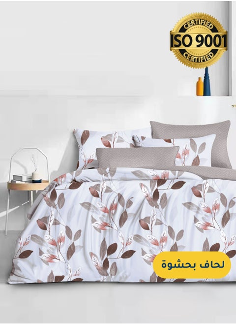 مفرش صيفي مفرد من مايكروفايبر، يناسب سرير بحجم 120 سم × 200 سم،  4 قطع، مع الحشوة، سلسلة سيلين