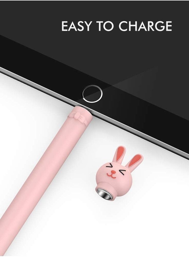 Y&D - Case for 1st Generation Apple Pencil, Cute Cartoon Rabbit Soft Silicone Accessory Ultra light Pen Protective Grip Anti-slip and Anti-drop Capacitive - Image 1