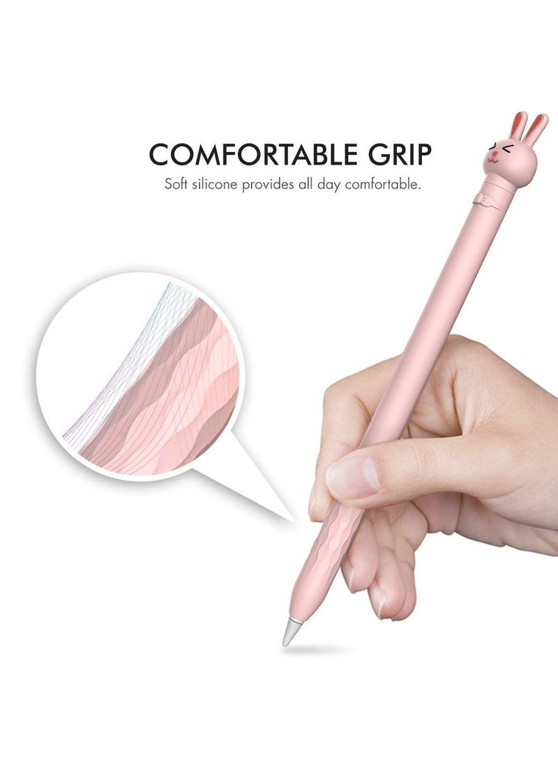 Y&D - Case for 1st Generation Apple Pencil, Cute Cartoon Rabbit Soft Silicone Accessory Ultra light Pen Protective Grip Anti-slip and Anti-drop Capacitive - Image 1