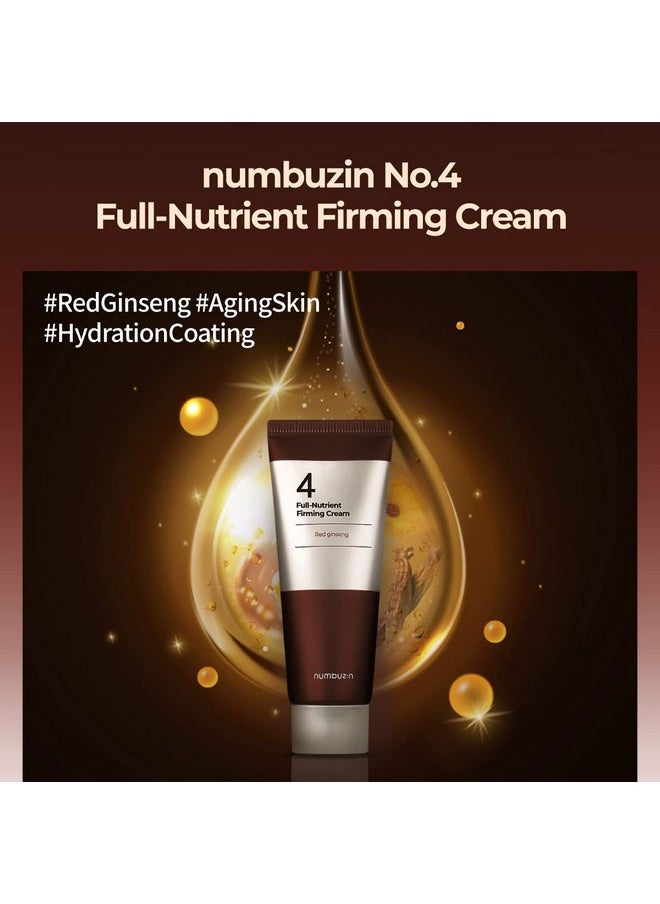 numbuzin No.4 Fullnutrient Firming Cream 2.02Oz/ 60Ml ; Highly Nutritiousantiwrinkle Antiaging Elasticity Red Ginseng  - Image 4