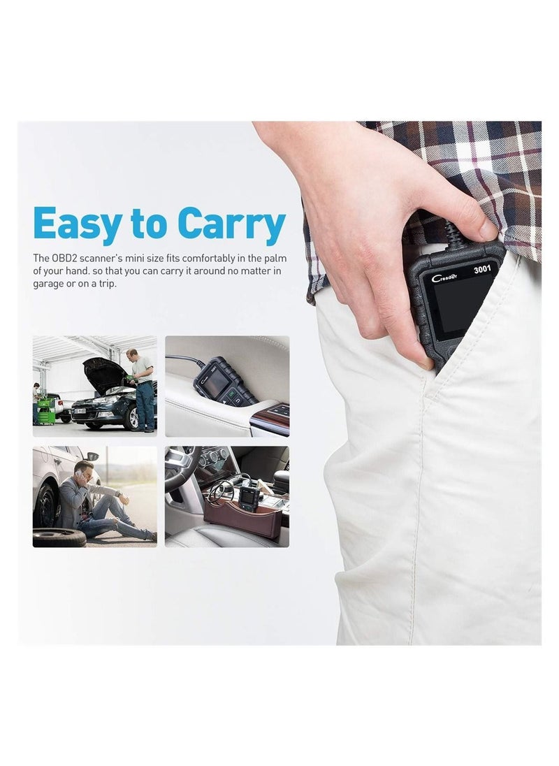 Y&D OBD2 Scanner, Car Trouble Code Reader, Scanner Engine Diagnostics, Vehicle Diagnostic Tool, for All OBD II Protocol Cars Trucks, Easy to Carry  - Image 3