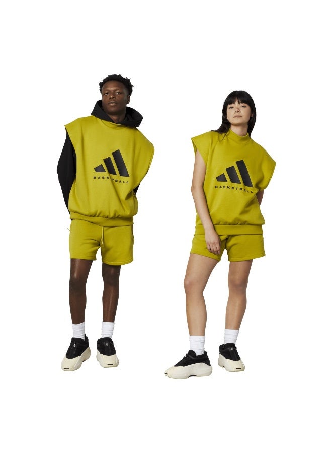 Adidas One Bb Sl Ss Green Basketball Sweatshirts For Unisex Xs - Image 5