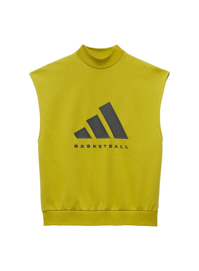 Adidas One Bb Sl Ss Green Basketball Sweatshirts For Unisex Xs - Image 1