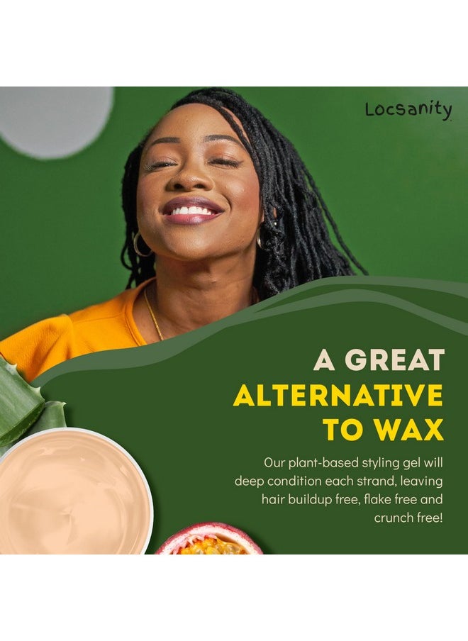 Locsanity Passion Fruit Conditioning And Styling Hair Gel - Braiding Gel For Dreadlocks, Twists And Sisterlocks, Loose Natural Hair, And All Types Of Locs 