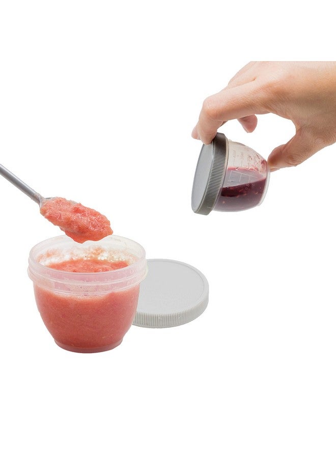 Youngever 18 Sets Baby Food Storage, 2 Ounce Baby Food Containers with Lids and Labels, 9 Urban Colors - Image 3