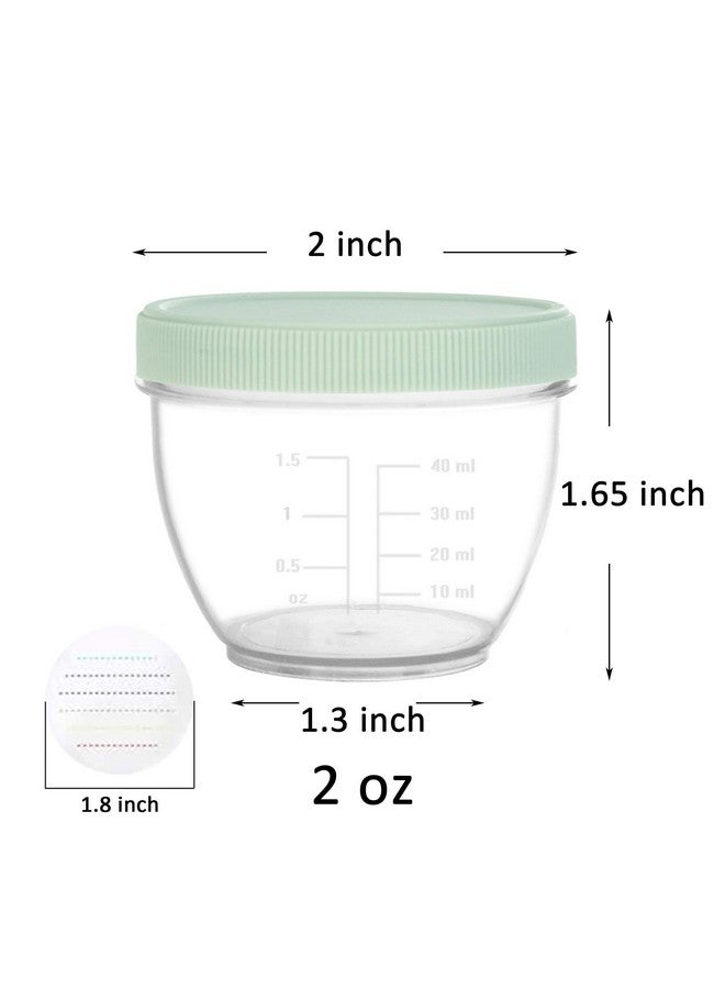 Youngever 18 Sets Baby Food Storage, 2 Ounce Baby Food Containers with Lids and Labels, 9 Urban Colors - Image 2