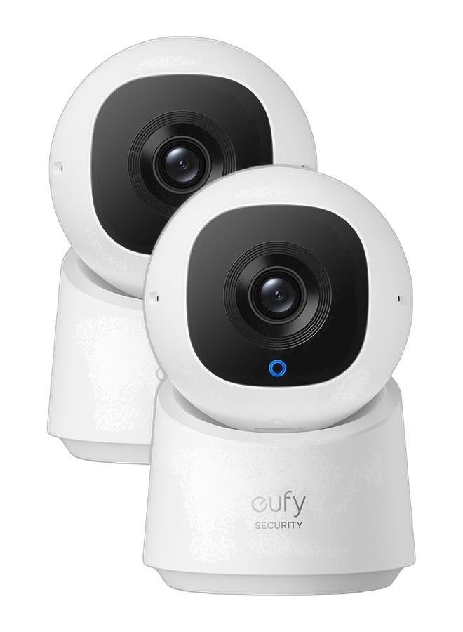 eufy كاميرا الأمن الداخلية eufy C210 بدقة 1080 بكسل، كاميرا أمنية داخلية مع دوران 360° وإمالة، كاميرا أمنية منزلية تعمل بالتيار الكهربائي مع واي فاي، ذكاء اصطناعي للكشف عن البشر/الحركة، بدون رسوم شهرية - Image 1