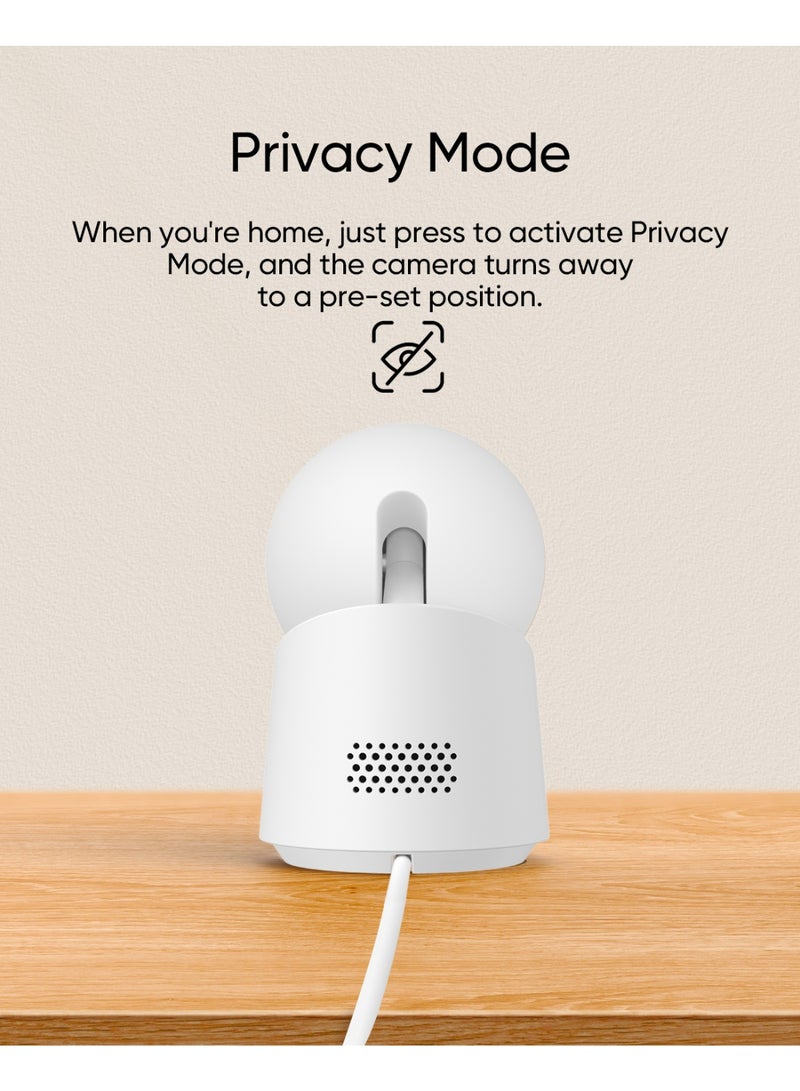 eufy كاميرا الأمن الداخلية eufy C210 بدقة 1080 بكسل، كاميرا أمنية داخلية مع دوران 360° وإمالة، كاميرا أمنية منزلية تعمل بالتيار الكهربائي مع واي فاي، ذكاء اصطناعي للكشف عن البشر/الحركة، بدون رسوم شهرية - Image 5