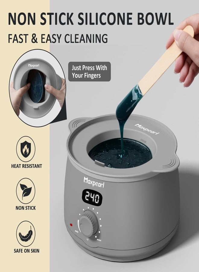 Maxpearl Hair Removal Waxing kit for Men, Nose & Ear Wax Kit with Silicone Pot - Hair Removal for Unwanted Coarse Male Body Hair - Mustache, Eyebrows, Underarms, Back, Chest, Legs and More - Image 5