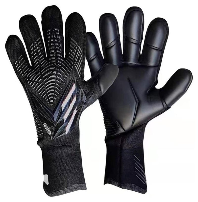 عربست قفازات حارس مرمى كرة القدم ، قفازات حارس مرمى كرة القدم للصغار ، قفازات حارس المرمى عالية الأداء ، قفازات كرة القدم القابلة للتنفس ، قبضة فائقة 4 + 3 مم لأصعب التصديات والتدريب والمباريات - Image 1