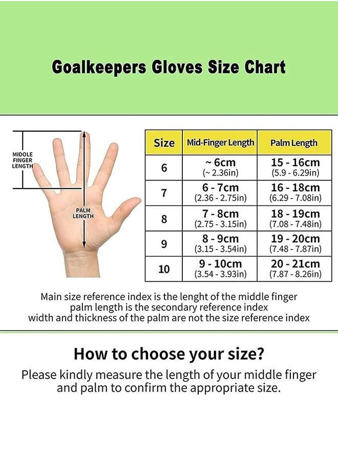 Arabest Soccer Goalkeeper Gloves, Youth Adult Soccer Goalkeeper Gloves, High Performance Goalkeeper Gloves, Breathable Soccer Gloves, 4+3mm Super Grip, For Toughest Saves, Training And Matches  - Image 3